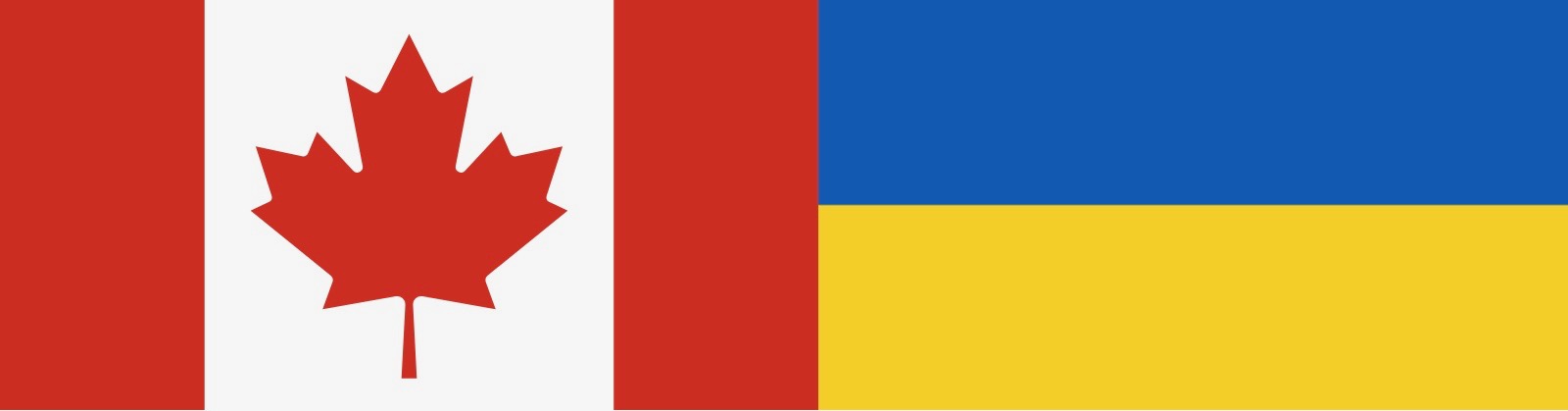 Ukraine & Canada Flag